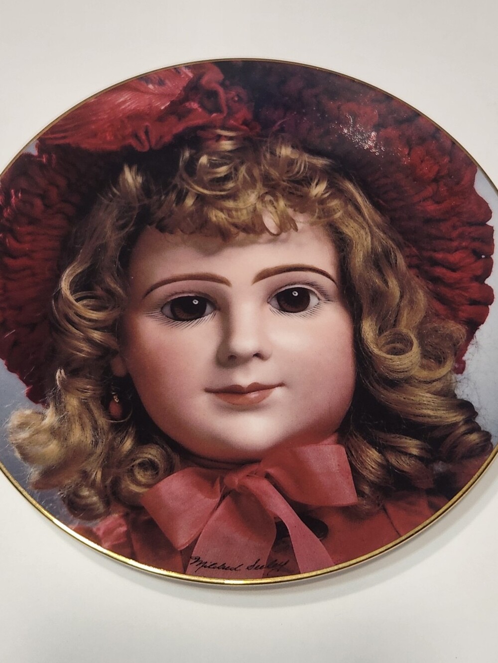 Mildred Seeley Antique Doll #1906 French Bebe’s Jumeau's Cherrie Plate USA '93